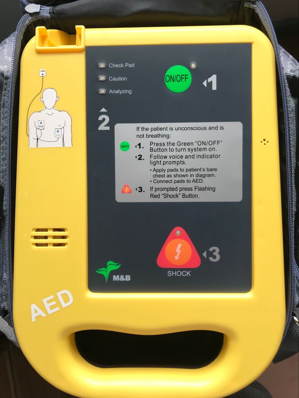 aed7000 (automatic external defibrillator) is a defibrillation